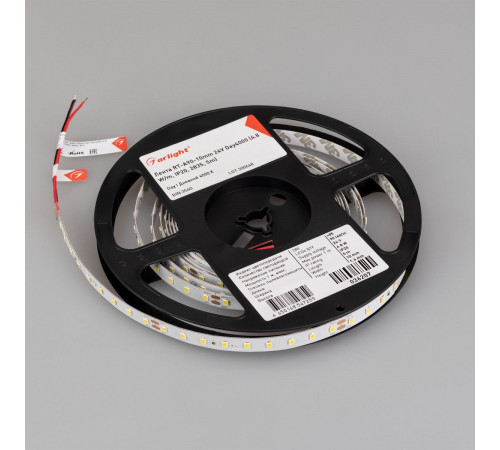 Светодиодная лента Arlight ULTRA-A90-10mm 24V Day4000 (4.8 W/m, IP20, 5m) (высок.эфф.200 лм/Вт) 036207(1)