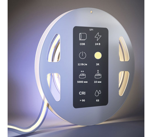 Светодиодная лента Maytoni Led Strip 24В COB 12Вт/м 3000K 5м IP65 201256 Светодиодная лента Maytoni Led Strip 24В COB 12Вт/м 3000K 5м IP65 201256