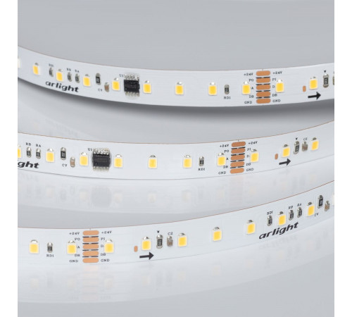 Светодиодная лента Arlight DMX-A96-12mm 24V Warm3000-PX12 (14 W/m, IP20, 5m) (CRI>90) 058173