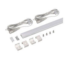 Набор для светодиодной подсветки Arlight ARL-KIT-SLIM-FC 24V Day4000 (14 W/m, IP20, 2m) (Алюминий+пластик) 053437
