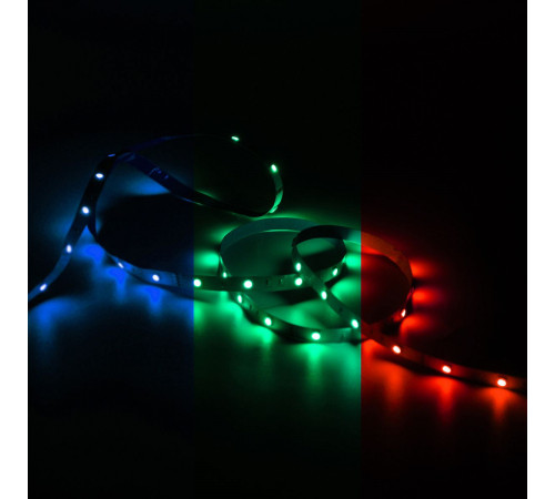 Светодиодная лента Gauss Basic 12В 5050 6Вт/м RGB 5м IP20 BT012 Светодиодная лента Gauss Basic 12В 5050 6Вт/м RGB 5м IP20 BT012