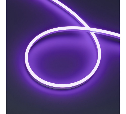 Светодиодная лента герметичная Arlight HALO-SIDE-A168-6x13mm 24V Purple (10 W/m, IP67, 2835, 5m) (Силикон) 061563