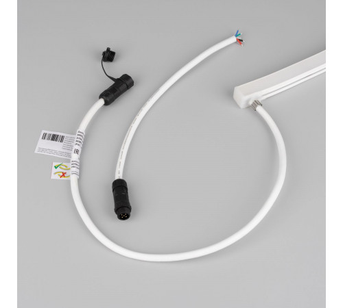 Светодиодная лента герметичная Arlight MOONLIGHT-PRO-SIDE-X336-16x16mm 24V RGBW-Day (12 W/m, IP67, 10m, wire x2) (Вывод боковой) 054978