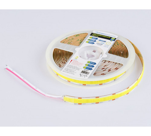 Светодиодная лента Ambrella Light Illumination COB 616Led/19W m/ 24V IP20 6500K/ 5m*12mm*2mm (2 конт.) GS4803