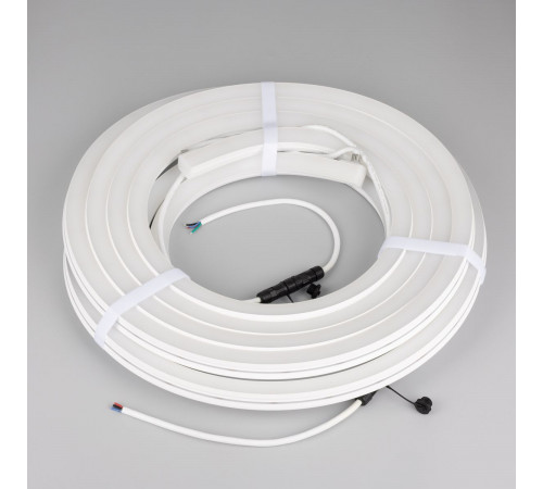 Светодиодная лента герметичная Arlight MOONLIGHT-PRO-SIDE-X360-20x20mm 24V RGB (12 W/m, IP67, 10m, wire x2) (Вывод боковой) 054983