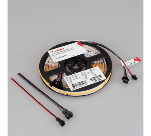 Светодиодная лента Arlight SPI-COB-X378-12mm 24V Day4000-PX21-BPT (8 W/m, IP20, 5m) (бегущий огонь) 063779