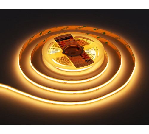 Светодиодная лента Ambrella Light Illumination COB 528Led/14W m/ 24V IP20 3000K/ 5m*10mm*2mm (2 конт.) GS4751