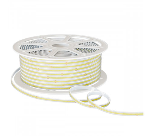 Светодиодная лента Apeyron 220В COB 9Вт/м 6500K 50м IP65 10-112 Светодиодная лента Apeyron 220В COB 9Вт/м 6500K 50м IP65 10-112