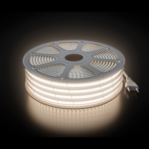 Комплект светодиодной ленты 220В 10Вт/м, 600лм/м, 4000К (д/б), SMD2835, 120д/м, 15м, IP65 10-144 (сетевой шнур, заглушка - 1шт, крепеж - 15шт)