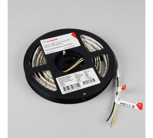 Светодиодная лента Arlight UL-A240-15mm 24V Day-MIX (30 W/m, IP20, 2835, 5m) 057075