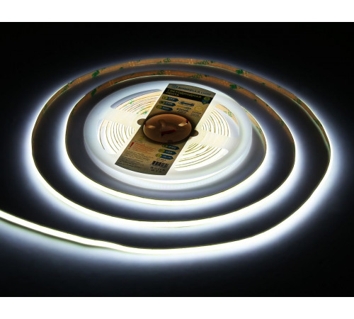 Светодиодная лента Ambrella Light Illumination COB 400Led/10W m/ 24V IP20 6500K/ 5m*5mm*2.1mm (2 конт.) GS4613