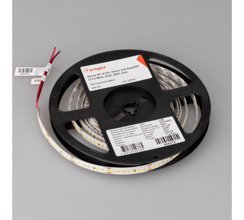 Светодиодная лента Arligh tRT-A192-10mm 24V Day4000 (17.6 W/m, IP20, 5m) (высок.эфф.150 лм/Вт) 036212(1)