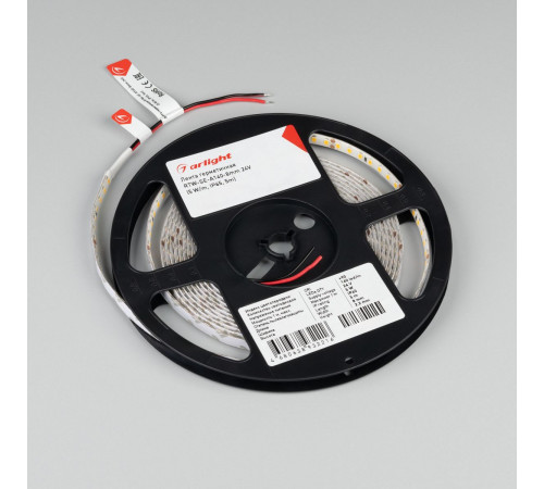 Светодиодная лента герметичная Arlight ULW-SE-A140-8mm 24V Warm3000 (5 W/m, IP65, 5m) 057516(1)