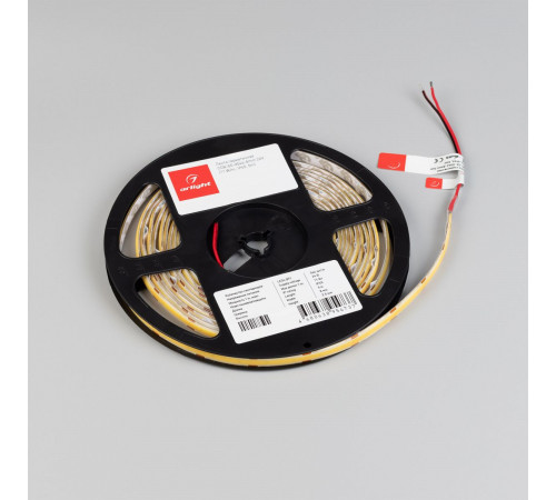 Светодиодная лента Arlight герметичная COB-SE-X544-8mm 24V Day4000 (11 W/m, IP65, 5m) 062810