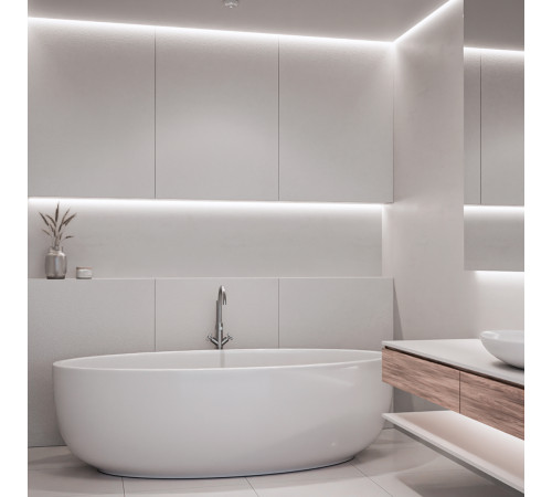 Светодиодная лента Apeyron Free Cut 24В, 10 Вт/м, 600 лм/м, 6500К, COB, 528 д/м, CRI90+, IP67, 5м 00-409