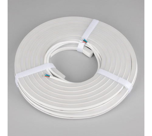 Светодиодная лента герметичная Arlight MOONLIGHT-PRO-SIDE-X360-12x17mm 24V RGB (12 W/m, IP67, 10m, wire x2) (Вывод боковой) 055317