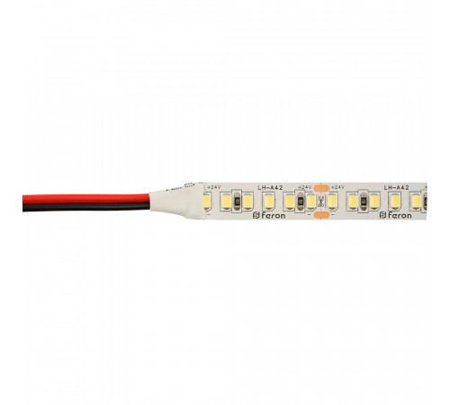 Светодиодная лента 24V Feron LS502, 180*SMD2835, 16W/m, IP20, 3000К (теплый белый) 53089