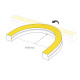 Светодиодная лента герметичная Arlight MOONLIGHT-PRO-SIDE-X320-16x16mm 48V Day4000 (10 W/m, IP67, 30m, wire x2) (Вывод боковой) 061064