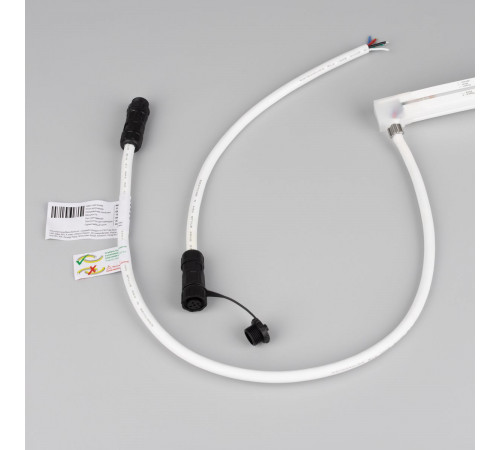 Светодиодная лента герметичная Arlight MOONLIGHT-PRO-TOP-X336-16x16mm 24V RGBW-Day (12 W/m, IP67, 10m, wire x2) (Вывод боковой) 054982
