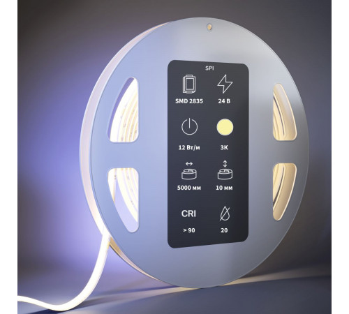 Светодиодная лента Maytoni Led Strip 24В COB 12Вт/м 3000K 5м IP20 201254 Светодиодная лента Maytoni Led Strip 24В COB 12Вт/м 3000K 5м IP20 201254