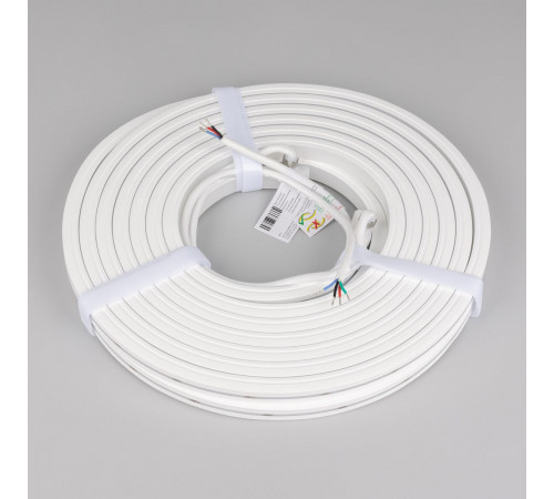 Светодиодная лента герметичная Arlight MOONLIGHT-PRO-TOP-X360-13x12mm 24V RGB (12 W/m, IP67, 10m, wire x2) (Вывод боковой) 055310