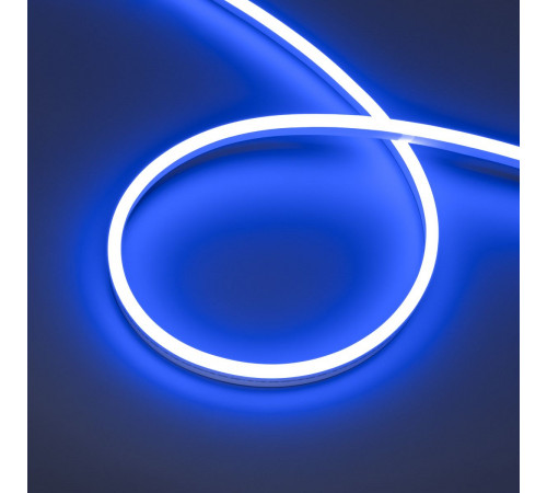 Светодиодная лента герметичная Arlight HALO-SIDE-A168-6x13mm 24V Blue (10 W/m, IP67, 2835, 5m) (Силикон) 061561
