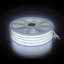 Комплект светодиодной ленты Apeyron 220В 10Вт/м, 600лм/м, 6500К (х/б), SMD2835, 120д/м, 15м, IP65 (сетевой шнур, заглушка - 1шт, крепеж - 15шт)