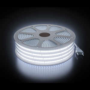 Комплект светодиодной ленты Apeyron 220В 10Вт/м, 600лм/м, 6500К (х/б), SMD2835, 120д/м, 15м, IP65 (сетевой шнур, заглушка - 1шт, крепеж - 15шт)