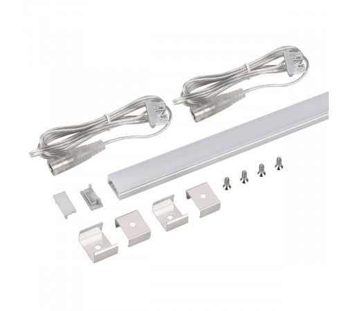 Набор для светодиодной подсветки Arlight ARL-KIT-SLIM-FC 24V Warm3000 (14 W/m, IP20, 2m) (Алюминий+пластик) 053439