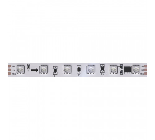 Светодиодная лента Arte Lamp Spi 24В 14,4Вт/м RGB 5м IP20 A2406010-05-RGB