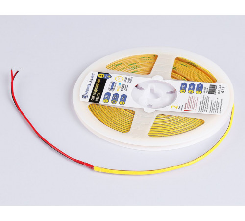 Светодиодная лента Ambrella Light Illumination COB 384Led/ 7W m/ 24V IP20 4500K/ 5m*3mm*2mm (2 конт.) GS4602