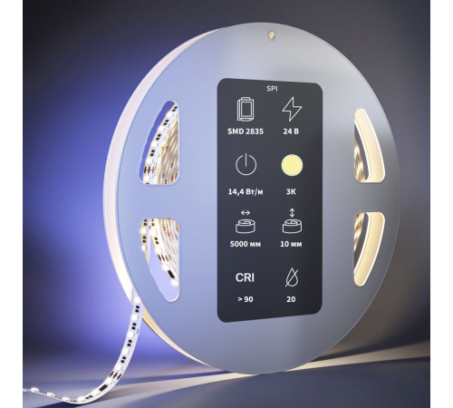 Светодиодная лента Maytoni Led Strip 24В 2835 14,4Вт/м 3000K 5м IP20 201252 Светодиодная лента Maytoni Led Strip 24В 2835 14,4Вт/м 3000K 5м IP20 201252