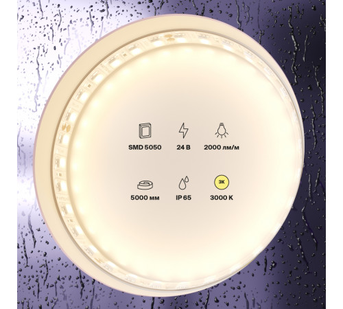 Светодиодная лента Maytoni Led Strip 24В 5050 21Вт/м 3000K 5м IP65 20025