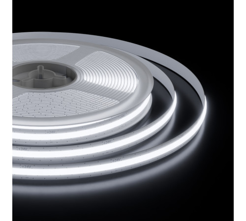 Светодиодная лента Apeyron 24В, 10 Вт/м, 700 лм/м,6500К, COB, 528 д/м, CRI90+, Free Cut, IP20, 5м 00-399