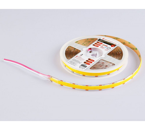 Светодиодная лента Ambrella Light Illumination COB 616Led/19W m/ 24V IP20 3000K/ 5m*12mm*2mm (2 конт.) GS4801