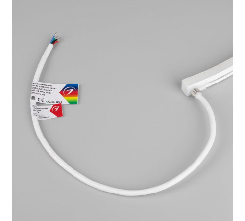 Светодиодная лента герметичная Arlight MOONLIGHT-PRO-SIDE-X360-12x17mm 24V RGB (12 W/m, IP67, 10m, wire x2) (Вывод боковой) 055317