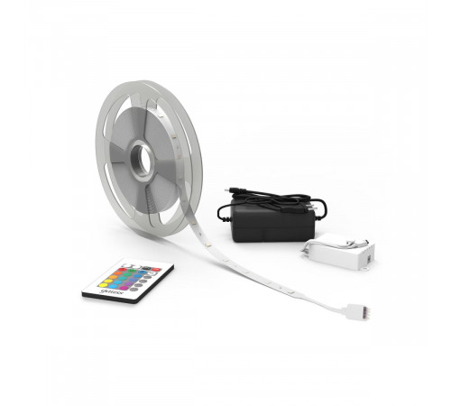 Светодиодная лента Gauss Basic 12В 5050 6Вт/м RGB 5м IP20 BT012 Светодиодная лента Gauss Basic 12В 5050 6Вт/м RGB 5м IP20 BT012