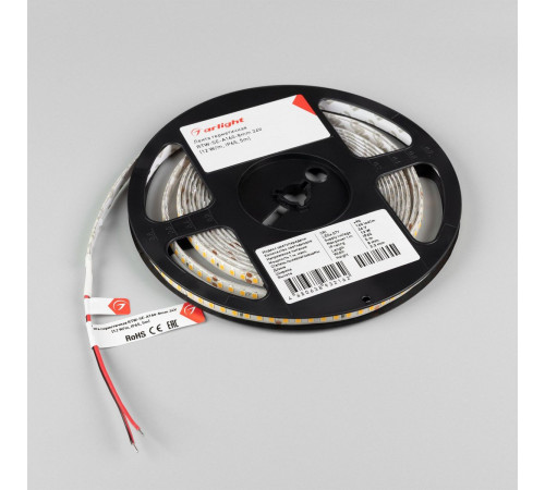 Светодиодная герметичная лента Arlight RTW-SE-A160-8mm 24V White6000 (12 W/m, IP65, 5m) 038718