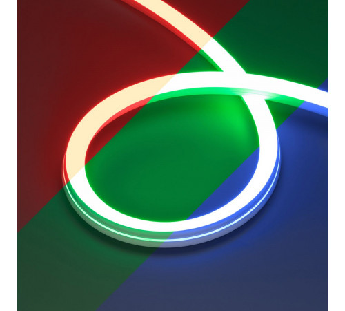 Светодиодная лента герметичная Arlight MOONLIGHT-PRO-SIDE-X360-20x20mm 24V RGB (12 W/m, IP67, 10m, wire x2) (Вывод боковой) 054983