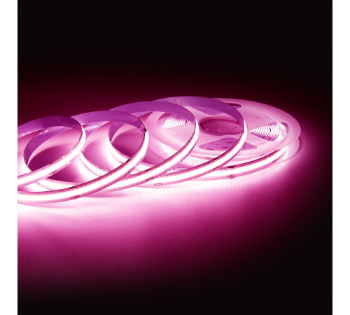 Светодиодная лента Apeyron 2м, 24В, 14Вт/м, COB, 512д/м, IP20 Розовый 205ОО