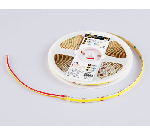 Светодиодная лента Ambrella Light Illumination COB 608Led/ 12W m/ 24V IP20 CCT 3000-6500K/ 5m*8mm*2.2mm (3 конт.) GS4901