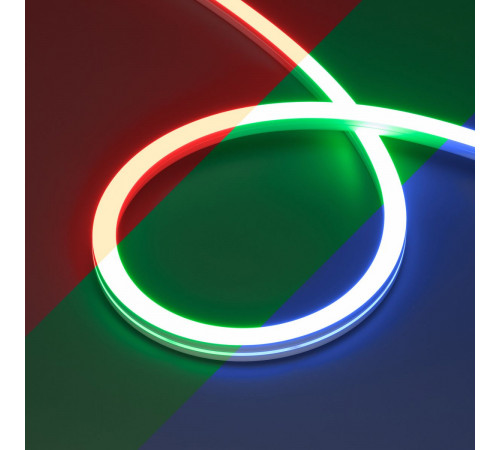 Светодиодная лента герметичная Arlight MOONLIGHT-PRO-SIDE-X360-16x16mm 24V RGB (12 W/m, IP67, 10m, wire x2) (Вывод боковой) 054958