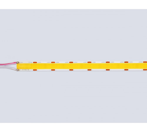 Светодиодная лента Ambrella Light Illumination COB 616Led/19W m/ 24V IP20 3000K/ 5m*12mm*2mm (2 конт.) GS4801