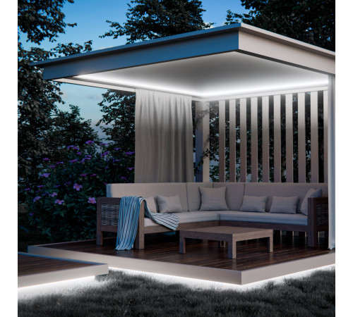 Светодиодная лента Apeyron Free Cut 24В, 10 Вт/м, 600 лм/м, 6500К, COB, 528 д/м, CRI90+, IP67, 5м 00-409