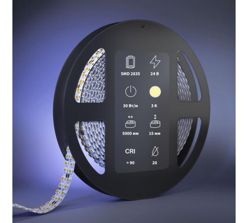 Светодиодная лента Maytoni Led Strip 24В 2835 30Вт/м 3000К 5м IP 20 201326