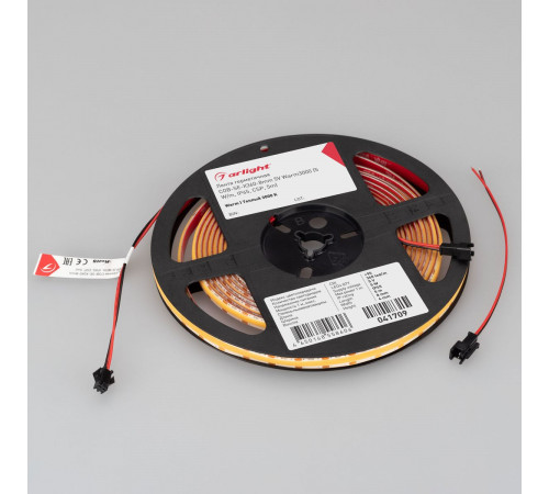 Светодиодная лента Arlight герметичная COB-SE-X360-8mm 5V Warm3000 (5 W/m, IP65, 5m)  041709(1)