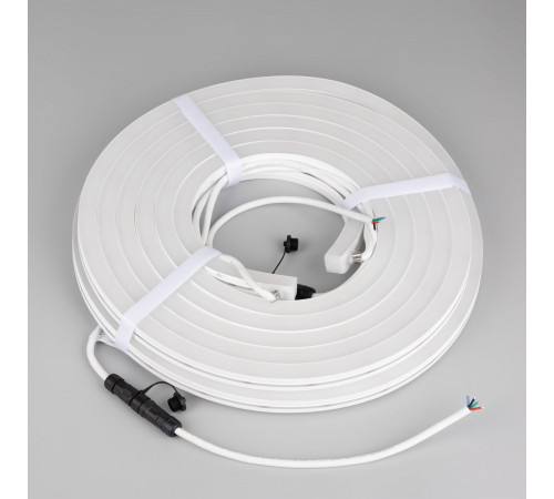 Светодиодная лента герметичная Arlight MOONLIGHT-PRO-SIDE-X360-16x16mm 24V RGB (12 W/m, IP67, 10m, wire x2) (Вывод боковой) 054958