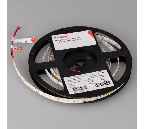 Светодиодная лента Arlight RT-A192-10mm 24V Warm2400 (17.6 W/m, IP20, 2835, 5m) 055994