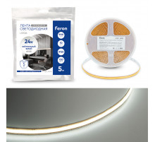 Светодиодная лента Feron LS536 24V 720*COB 10W/m IP20 4000К 53096