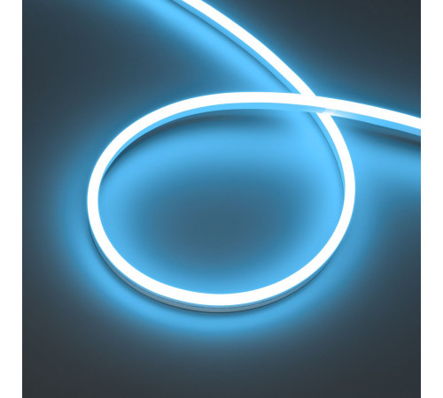 Светодиодная лента герметичная Arlight HALO-SIDE-A168-6x13mm 24V Lake Blue (10 W/m, IP67, 2835, 5m) (Силикон) 061560